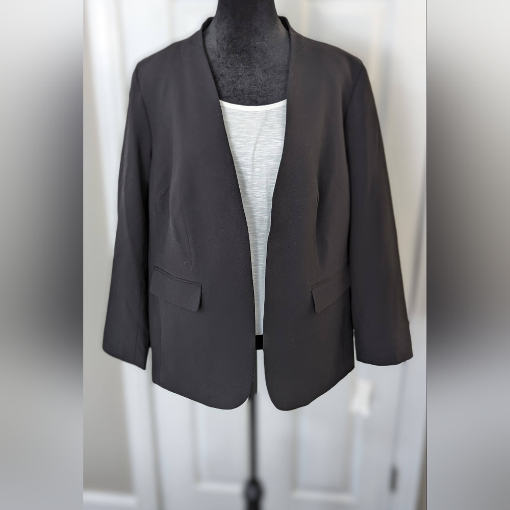 Bar III Black Open Front Blazer  NWT Size 1X
